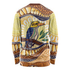 Kookaburra Australia Indigenous Art Long Sleeve Shirt