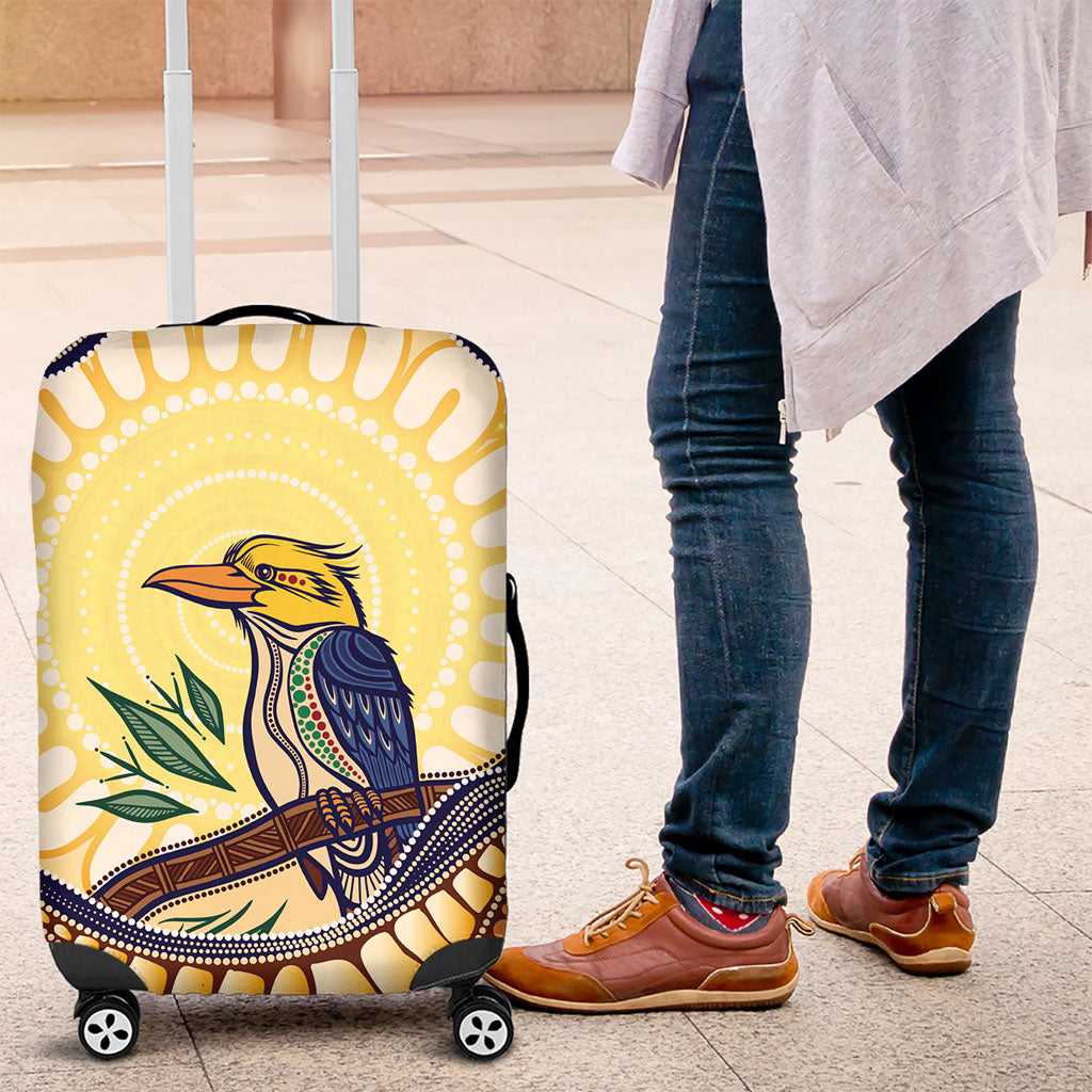 Kookaburra Australia Indigenous Art Luggage Cover