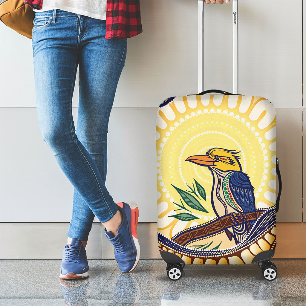 Kookaburra Australia Indigenous Art Luggage Cover