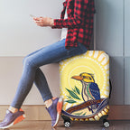 Kookaburra Australia Indigenous Art Luggage Cover