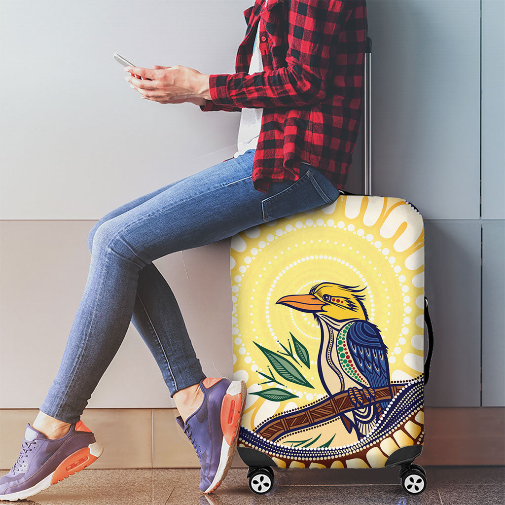 Kookaburra Australia Indigenous Art Luggage Cover
