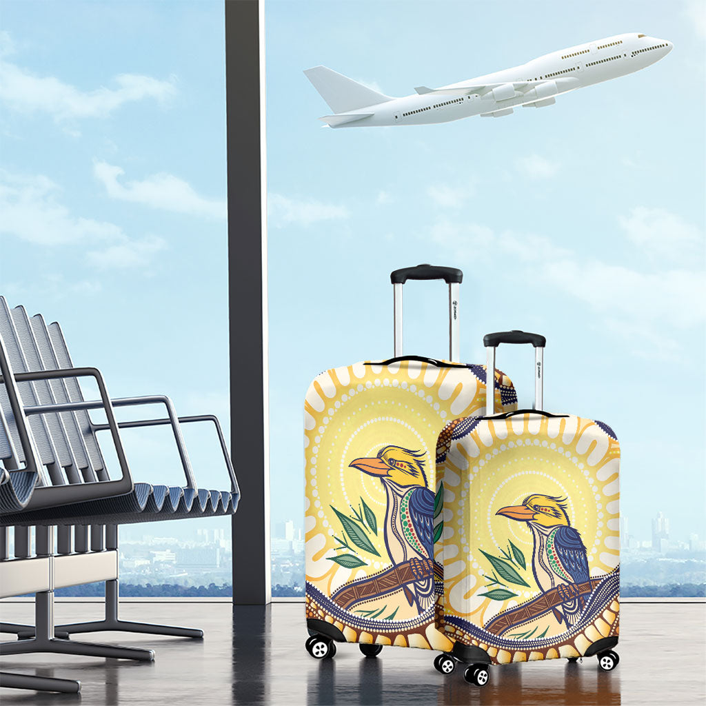 Kookaburra Australia Indigenous Art Luggage Cover