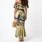 Kookaburra Australia Indigenous Art Mermaid Dress