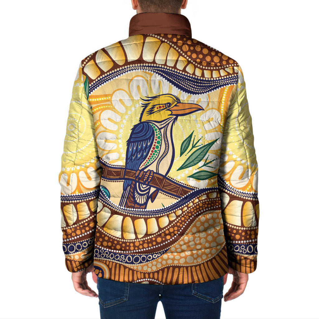 Kookaburra Australia Indigenous Art Padded Jacket
