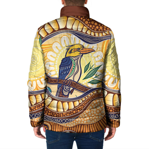 Kookaburra Australia Indigenous Art Padded Jacket