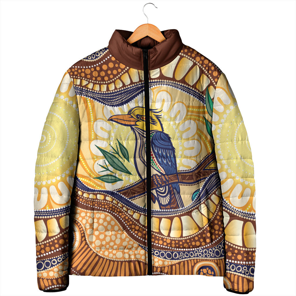 Kookaburra Australia Indigenous Art Padded Jacket