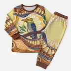 Kookaburra Australia Indigenous Art Christmas Pajama Set