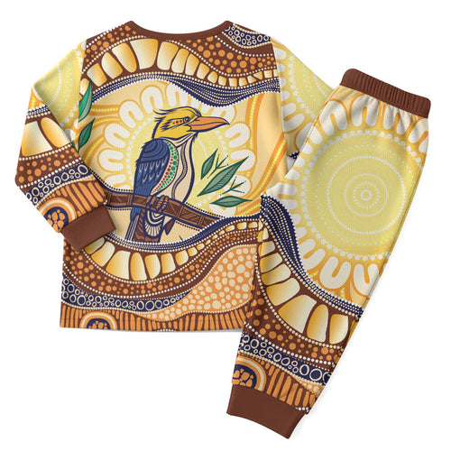Kookaburra Australia Indigenous Art Christmas Pajama Set