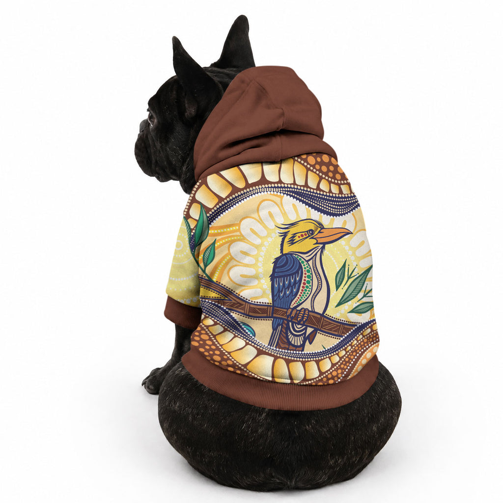 Kookaburra Australia Indigenous Art Pet Hoodie