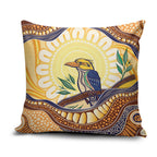 Kookaburra Australia Indigenous Art Pillow Cover