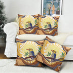 Kookaburra Australia Indigenous Art Pillow Cover