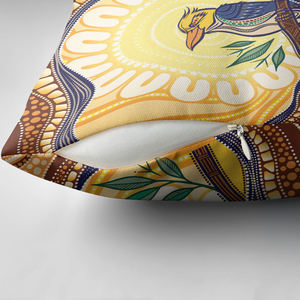 Kookaburra Australia Indigenous Art Pillow Cover