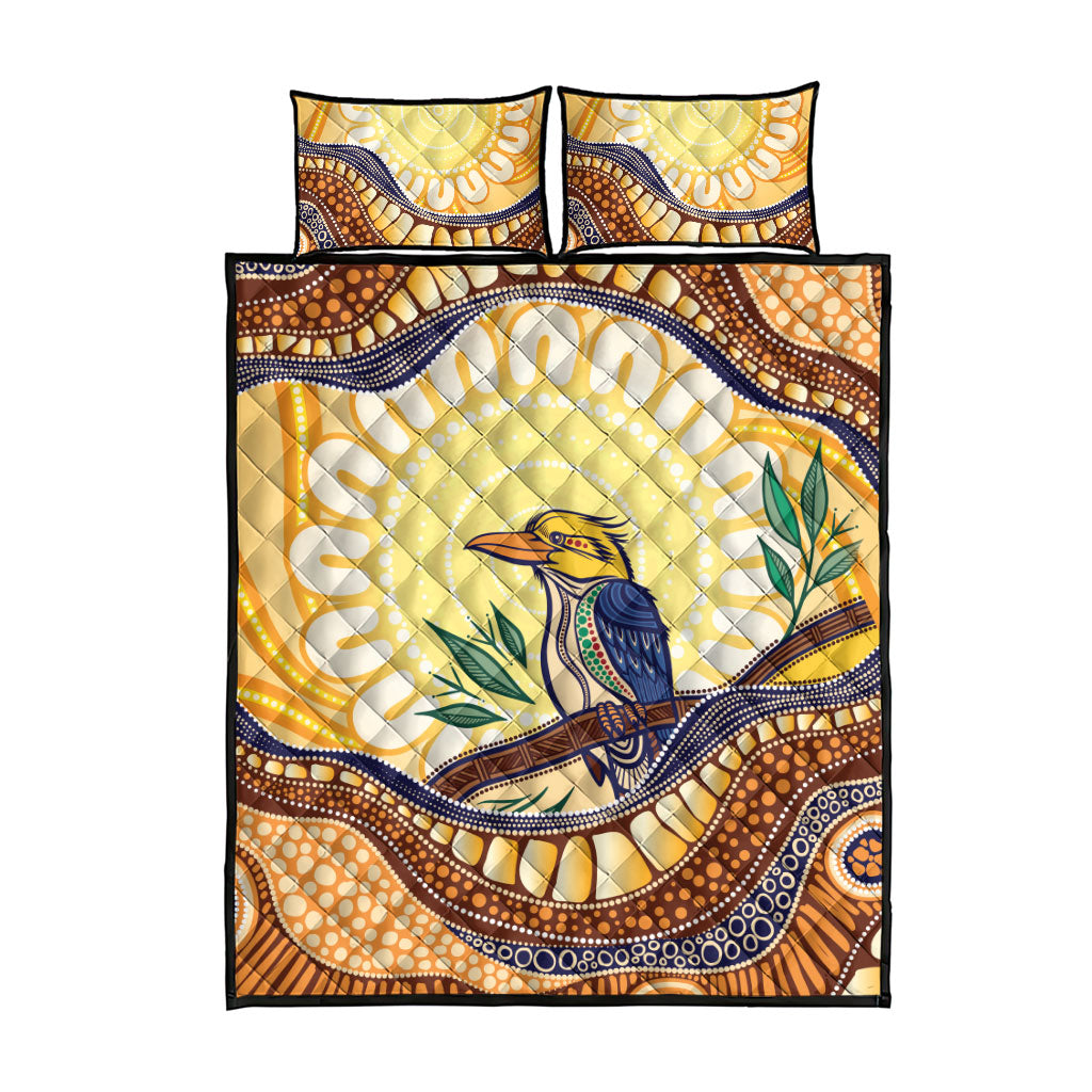 Kookaburra Australia Indigenous Art Quilt Bed Set