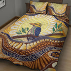 Kookaburra Australia Indigenous Art Quilt Bed Set