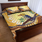 Kookaburra Australia Indigenous Art Quilt Bed Set