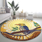 Kookaburra Australia Indigenous Art Round Carpet