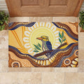 Kookaburra Australia Indigenous Art Rubber Doormat