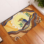 Kookaburra Australia Indigenous Art Rubber Doormat