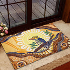 Kookaburra Australia Indigenous Art Rubber Doormat
