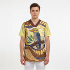 Kookaburra Australia Indigenous Art Scrub Top