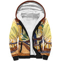 Kookaburra Australia Indigenous Art Sherpa Hoodie