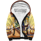 Kookaburra Australia Indigenous Art Sherpa Hoodie