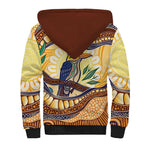 Kookaburra Australia Indigenous Art Sherpa Hoodie