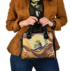 Kookaburra Australia Indigenous Art Shoulder Handbag