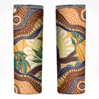 Kookaburra Australia Indigenous Art Skinny Tumbler