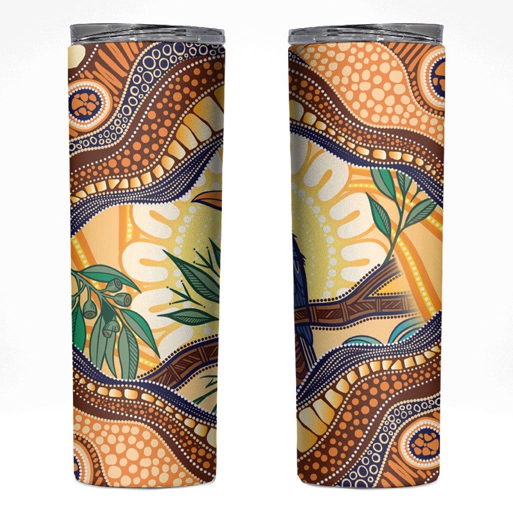 Kookaburra Australia Indigenous Art Skinny Tumbler