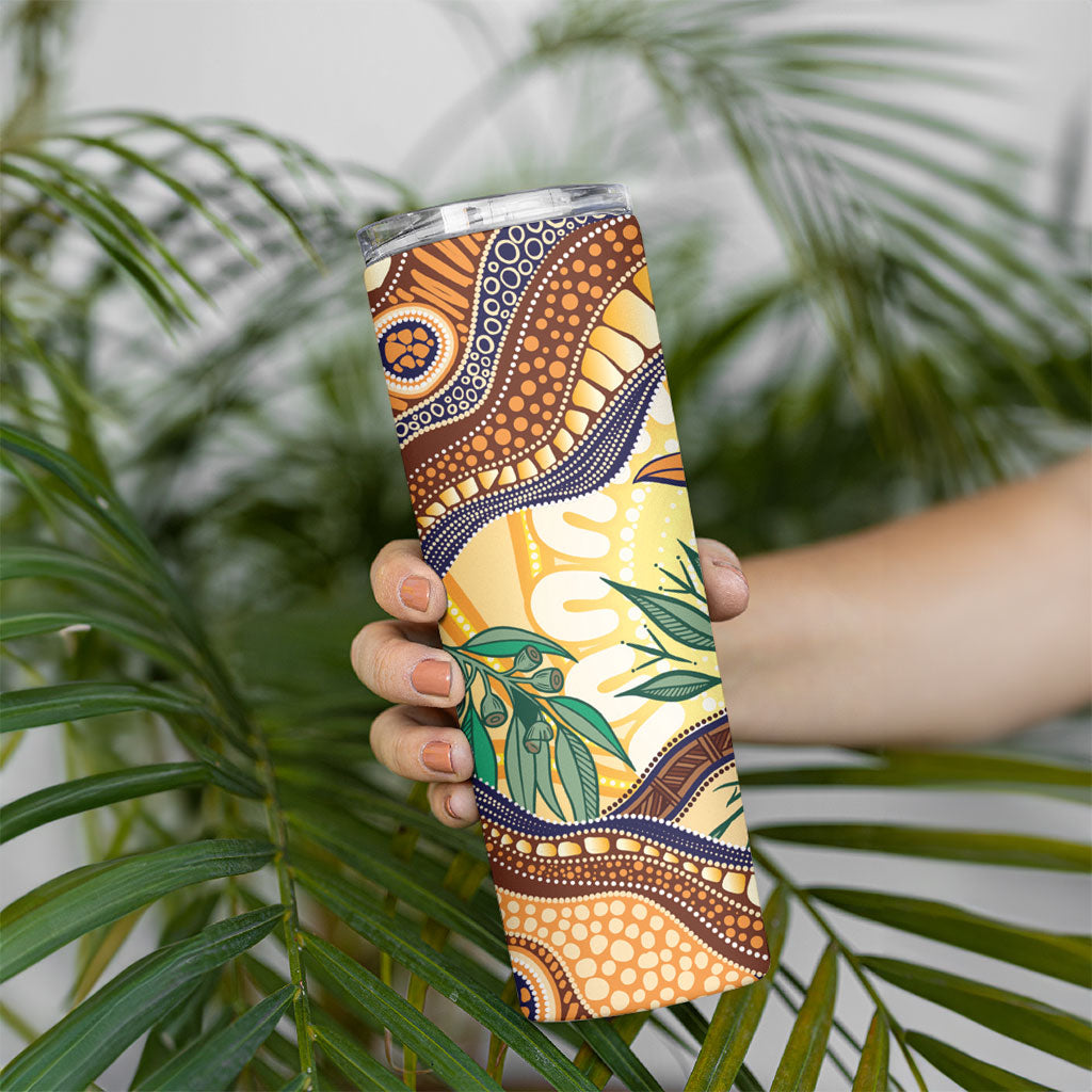 Kookaburra Australia Indigenous Art Skinny Tumbler