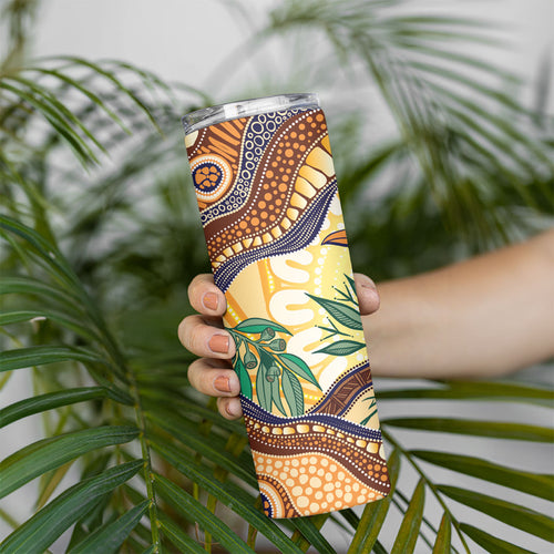 Kookaburra Australia Indigenous Art Skinny Tumbler