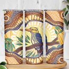 Kookaburra Australia Indigenous Art Skinny Tumbler