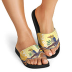 Kookaburra Australia Indigenous Art Slide Sandals