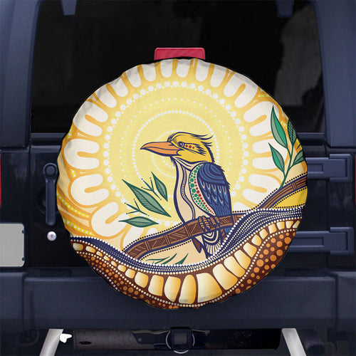 Kookaburra Australia Indigenous Art Spare Tire Cover