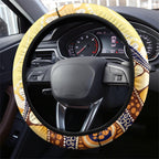 Kookaburra Australia Indigenous Art Steering Wheel Cover