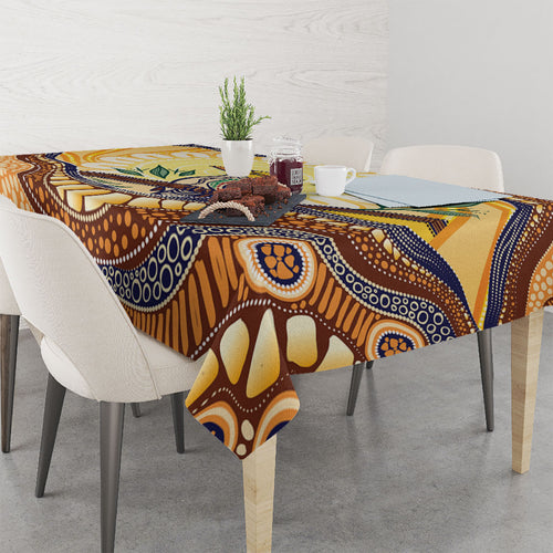 Kookaburra Australia Indigenous Art Tablecloth