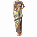Kookaburra Australia Indigenous Art Tank Maxi Dress