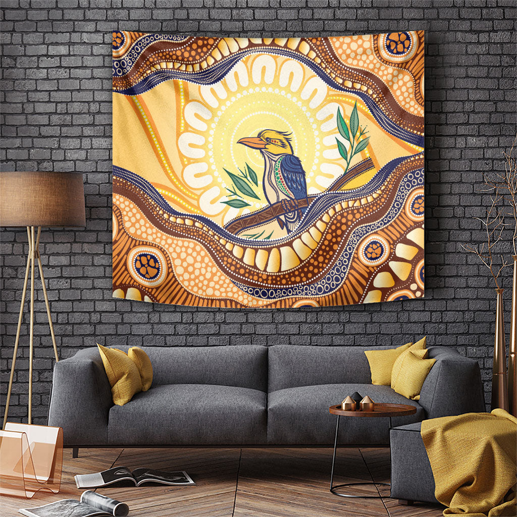 Kookaburra Australia Indigenous Art Tapestry