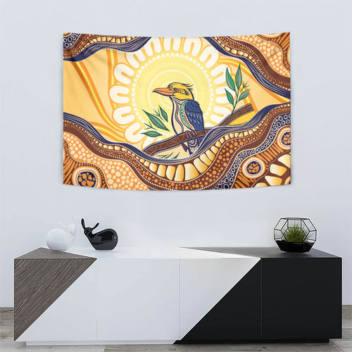 Kookaburra Australia Indigenous Art Tapestry