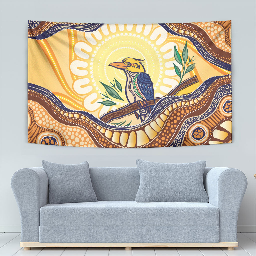 Kookaburra Australia Indigenous Art Tapestry