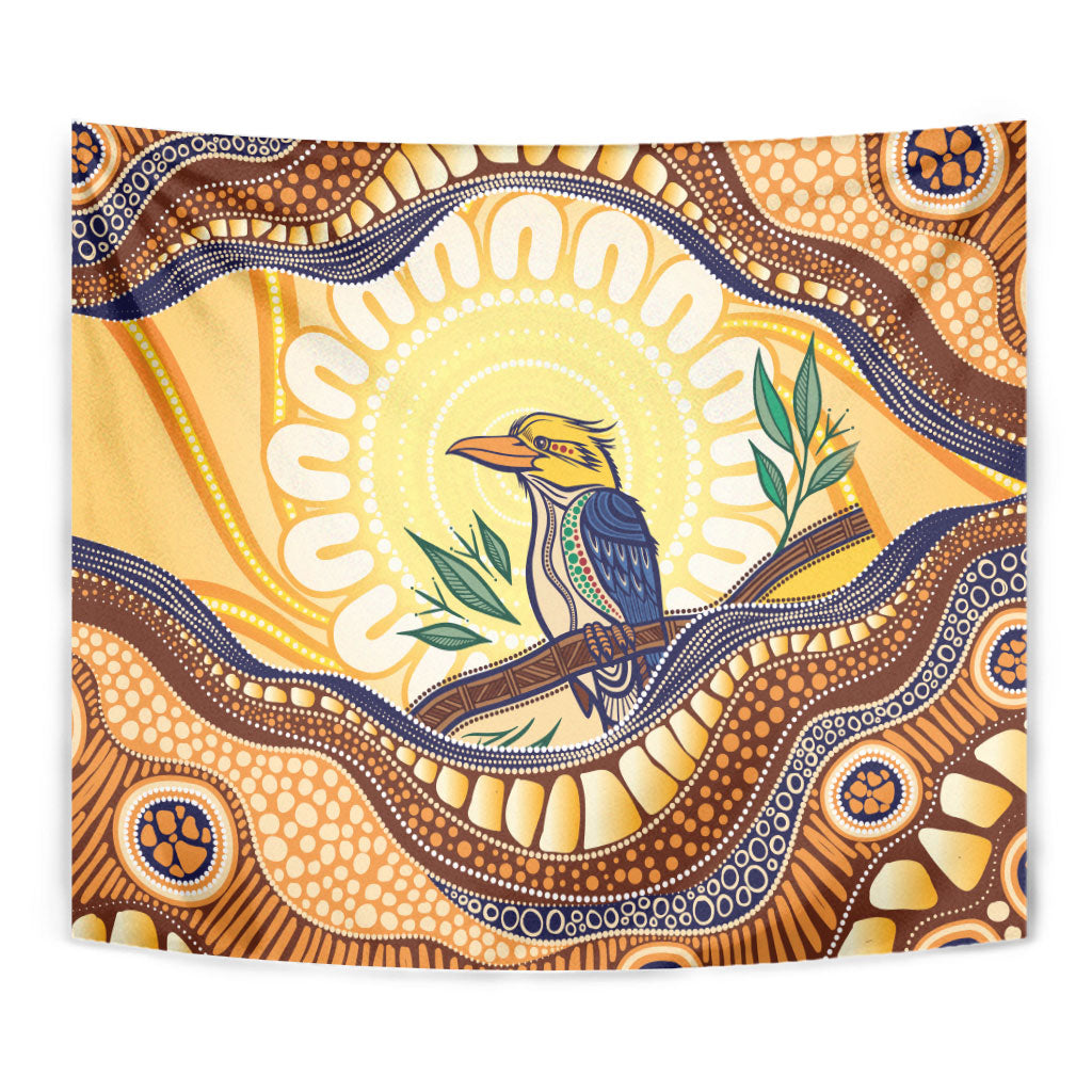 Kookaburra Australia Indigenous Art Tapestry