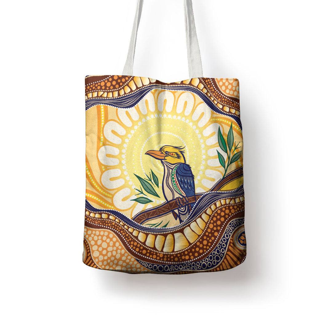 Kookaburra Australia Indigenous Art Tote Bag