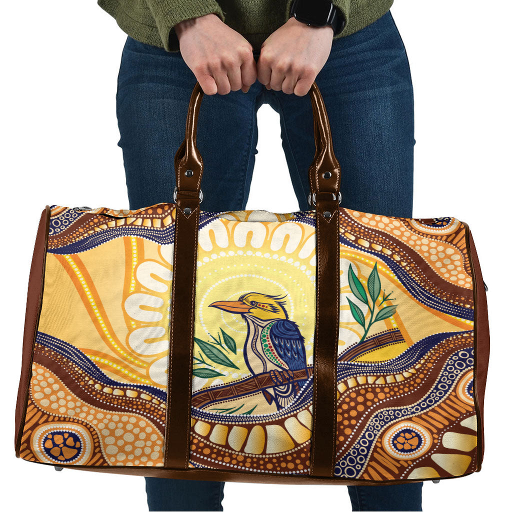 Kookaburra Australia Indigenous Art Travel Bag
