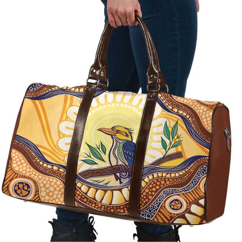 Kookaburra Australia Indigenous Art Travel Bag