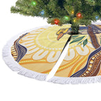 Kookaburra Australia Indigenous Art Tree Skirt