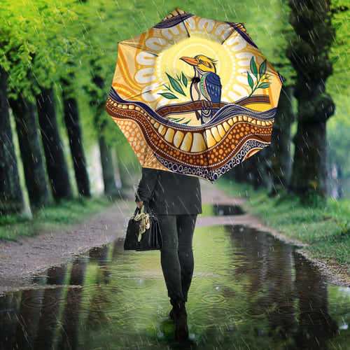 Kookaburra Australia Indigenous Art Umbrella