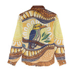 Kookaburra Australia Indigenous Art Women Casual Shirt