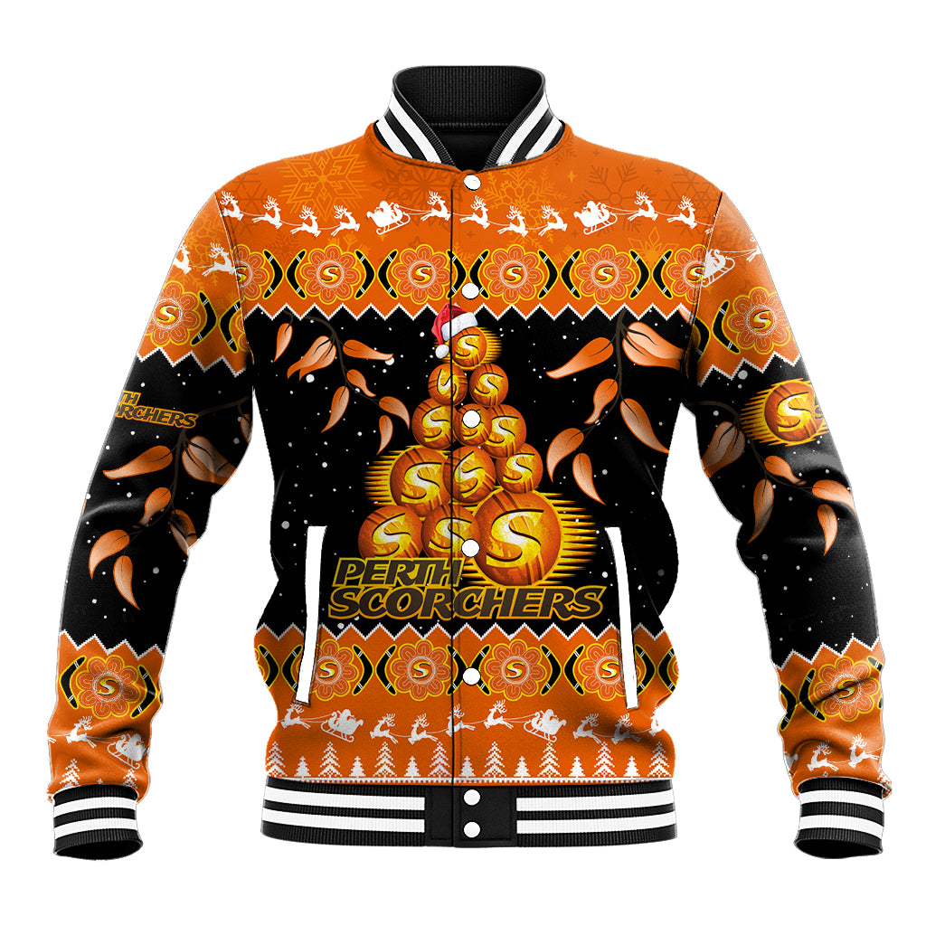 perth-scorchers-cricket-christmas-baseball-jacket-merry-xmas-2023-indigenous-art