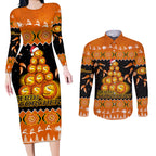 perth-scorchers-cricket-christmas-couples-matching-long-sleeve-bodycon-dress-and-long-sleeve-button-shirt-merry-xmas-2023-indigenous-art